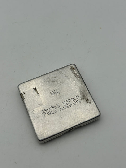 rolex dial box swiss made vintage aluminium