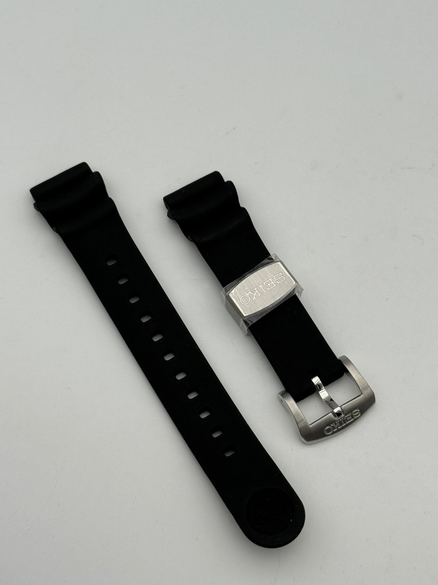 seiko gomma nero 20mm cinturino strap rubber