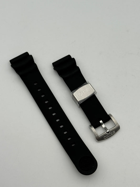 seiko gomma nero 20mm cinturino strap rubber