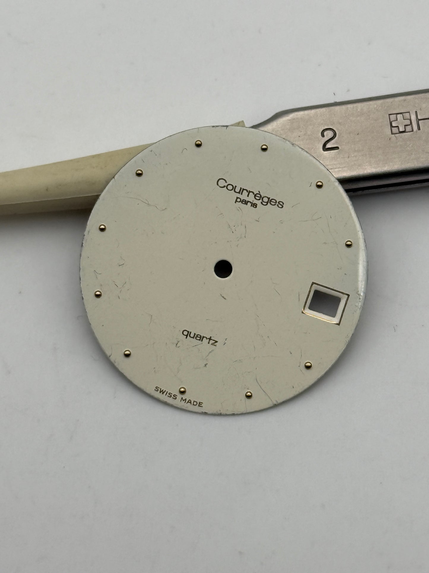 courreges paris 27.6mm dial quadrante