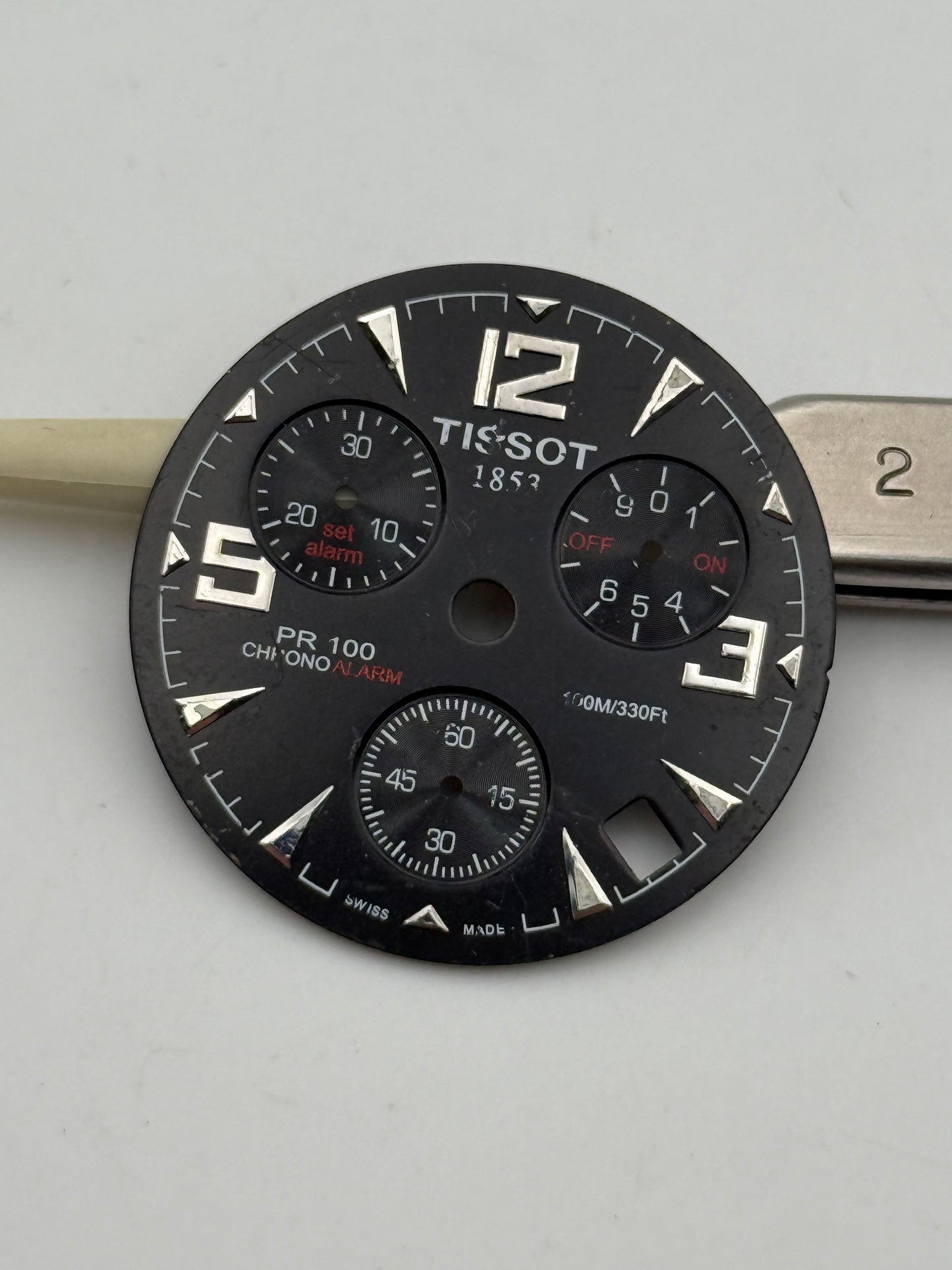 tissot 1853 pr100 chrono 29.7mm dial quadrante
