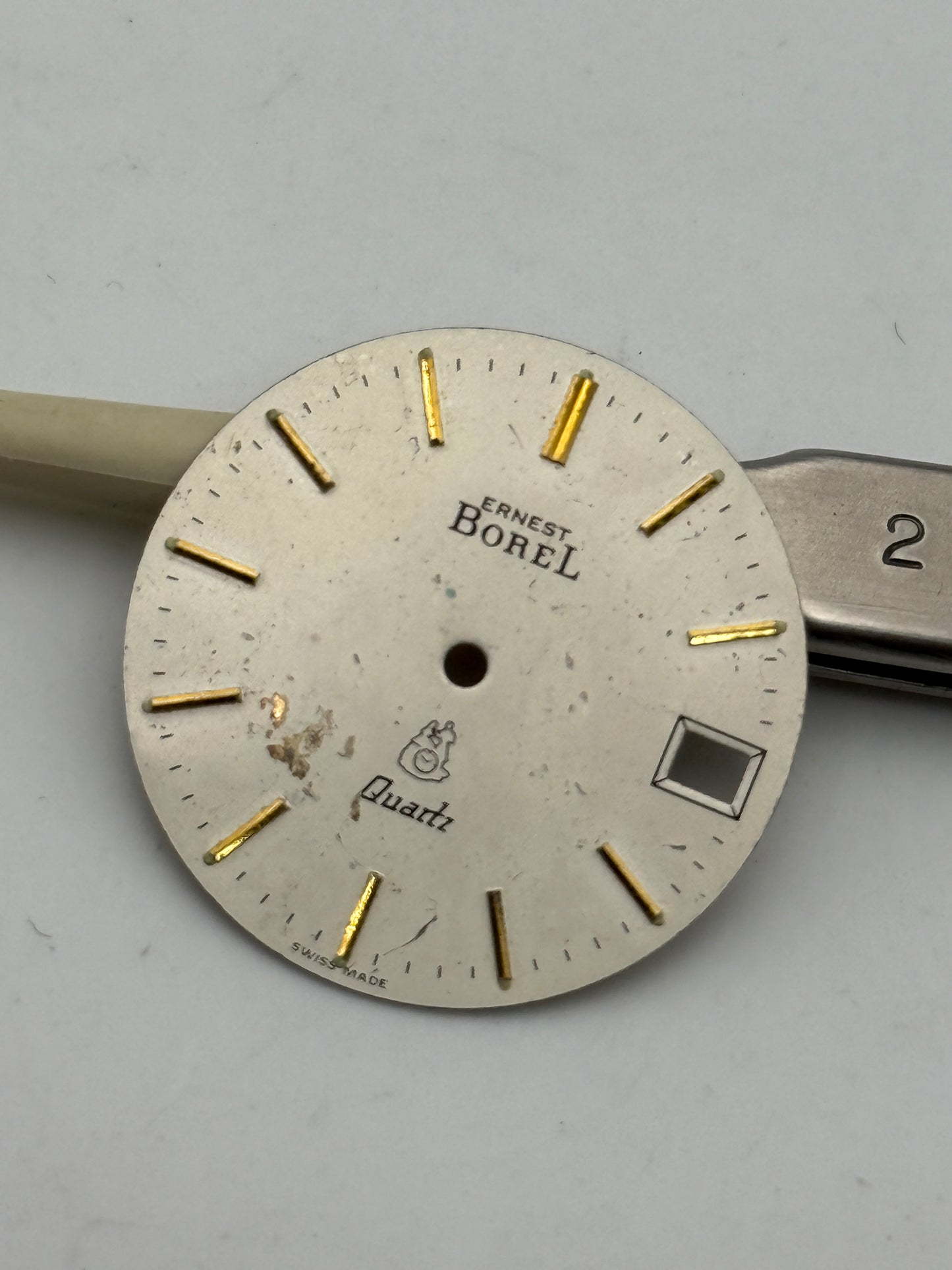 ernest borel quartz 26.6mm dial quadrante