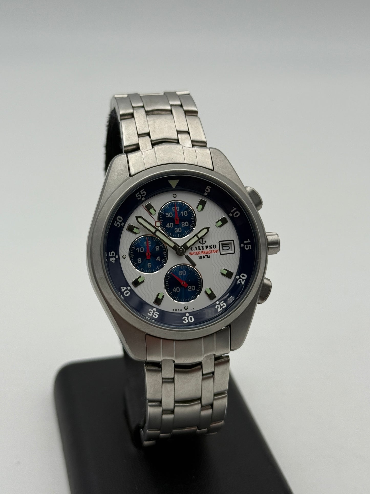 Calypso 10atm chrono 5050 marine sport collection 39mm quartz