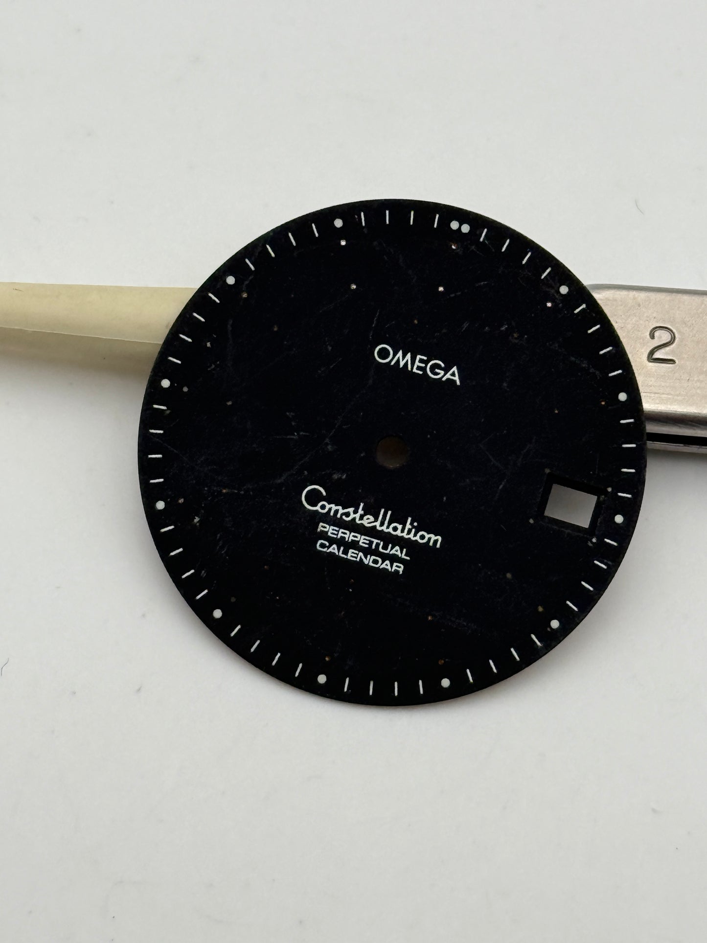 omega constellation perpetual calendar 28mm dial quadrante