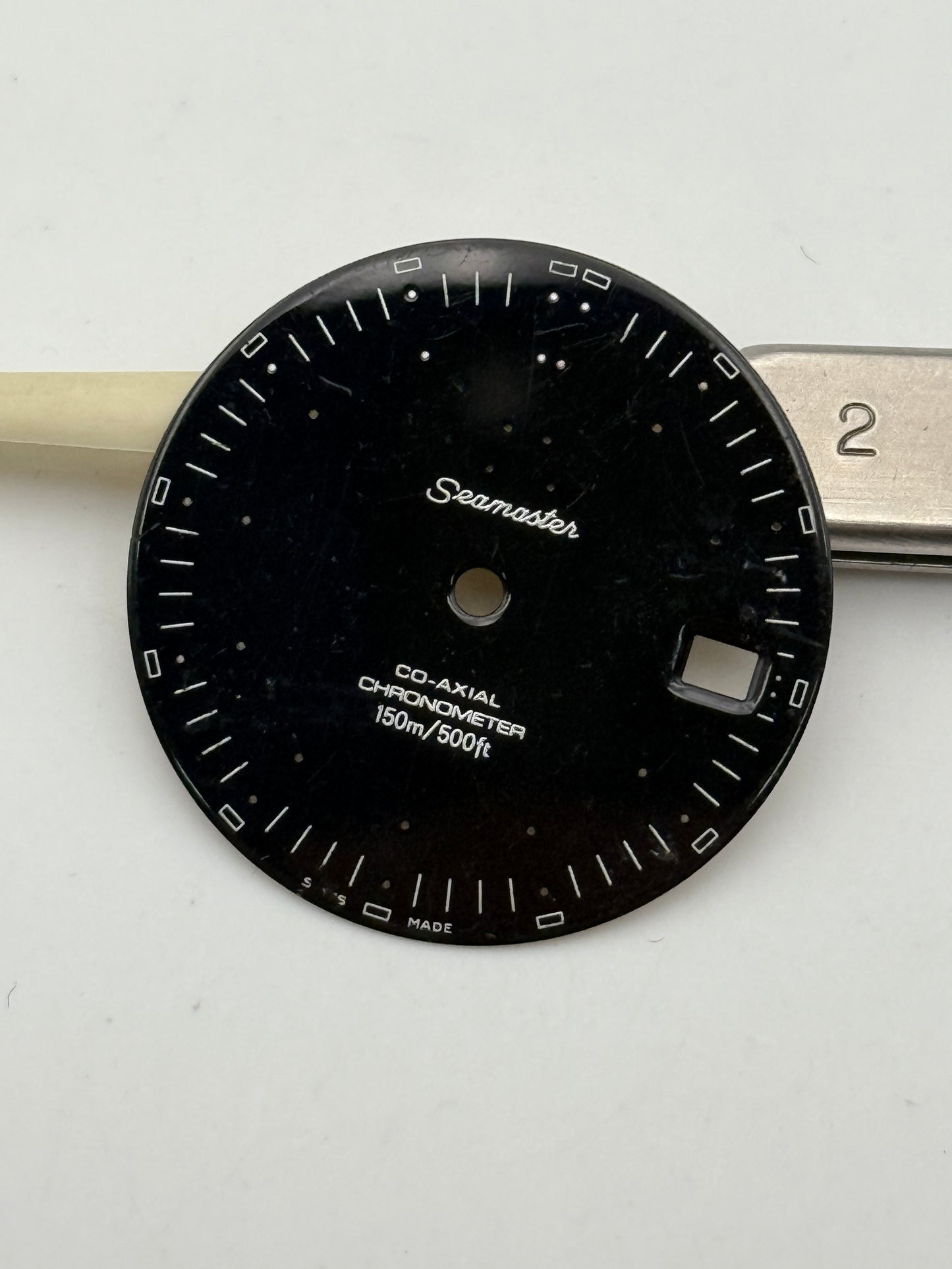 omega seamaster co axial chronometer 28.4mm dial quadrante