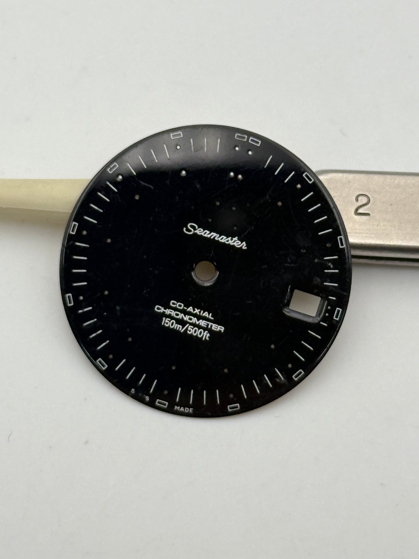 omega seamaster co axial chronometer 28.4mm dial quadrante