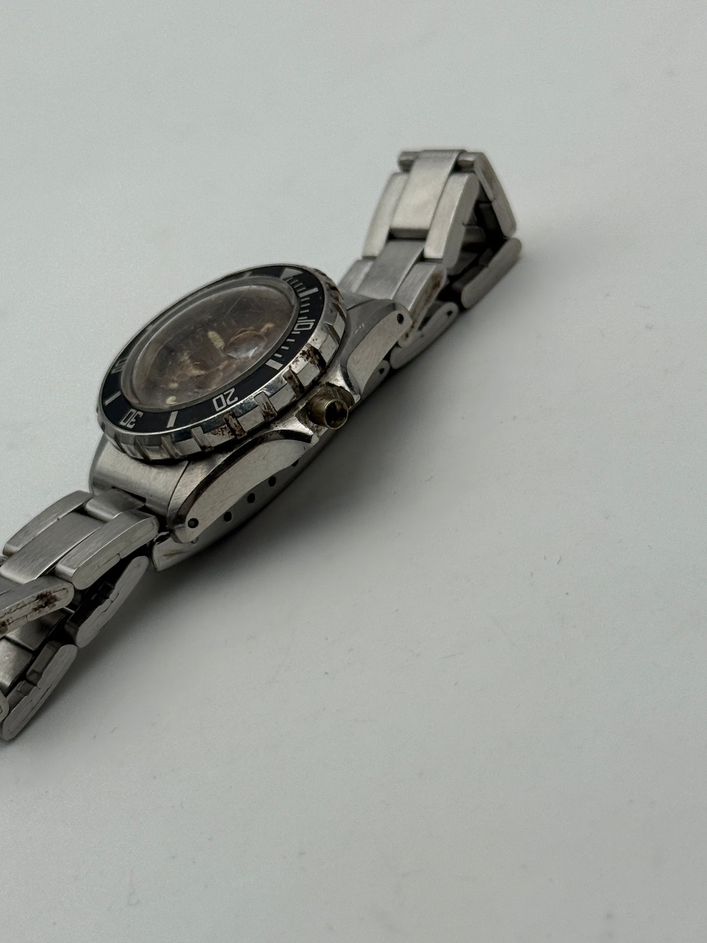 diver vintage sub 20 atm mrp case brevet swiss 31mm