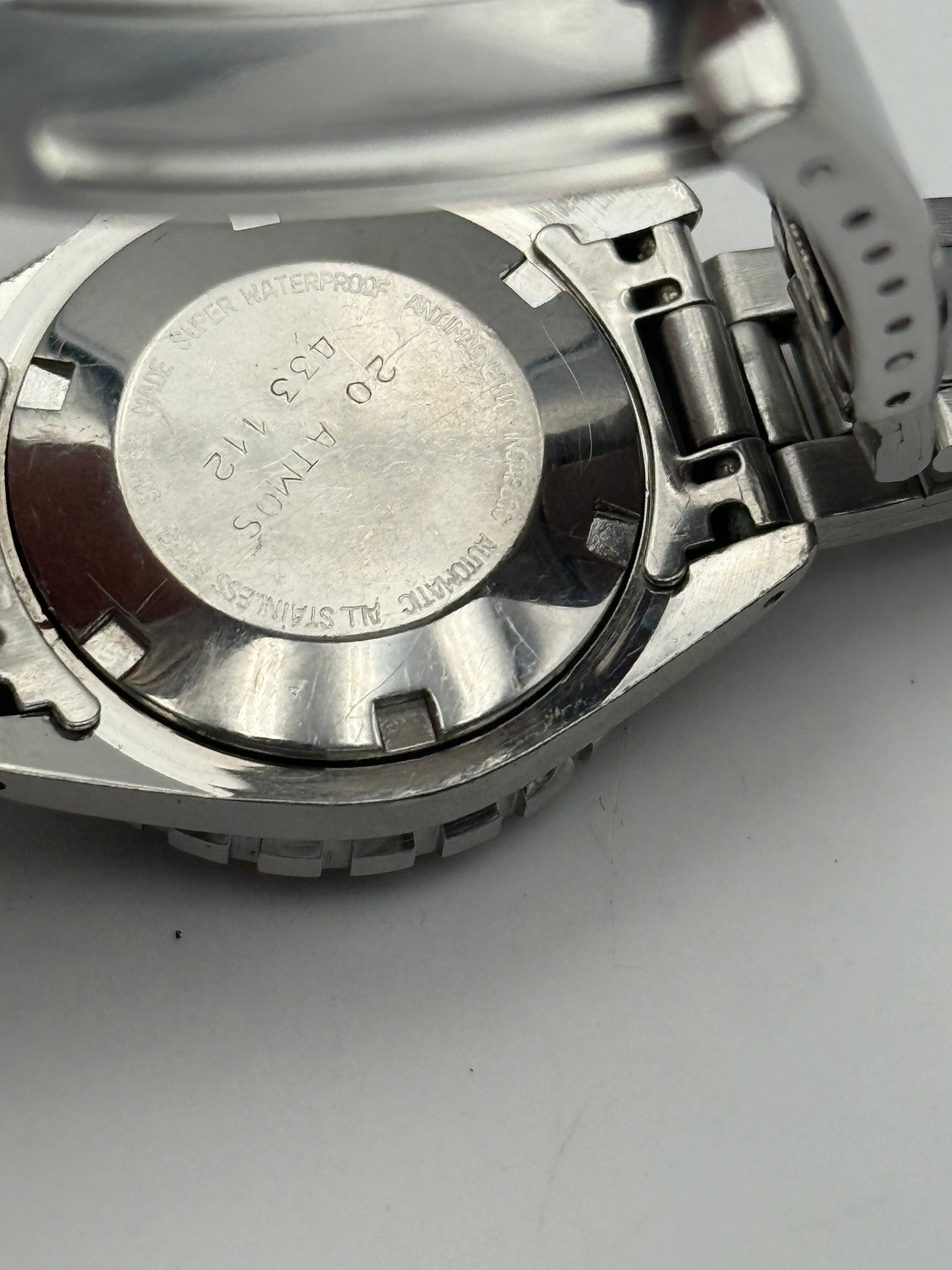 diver vintage sub 20 atm mrp case brevet swiss 31mm