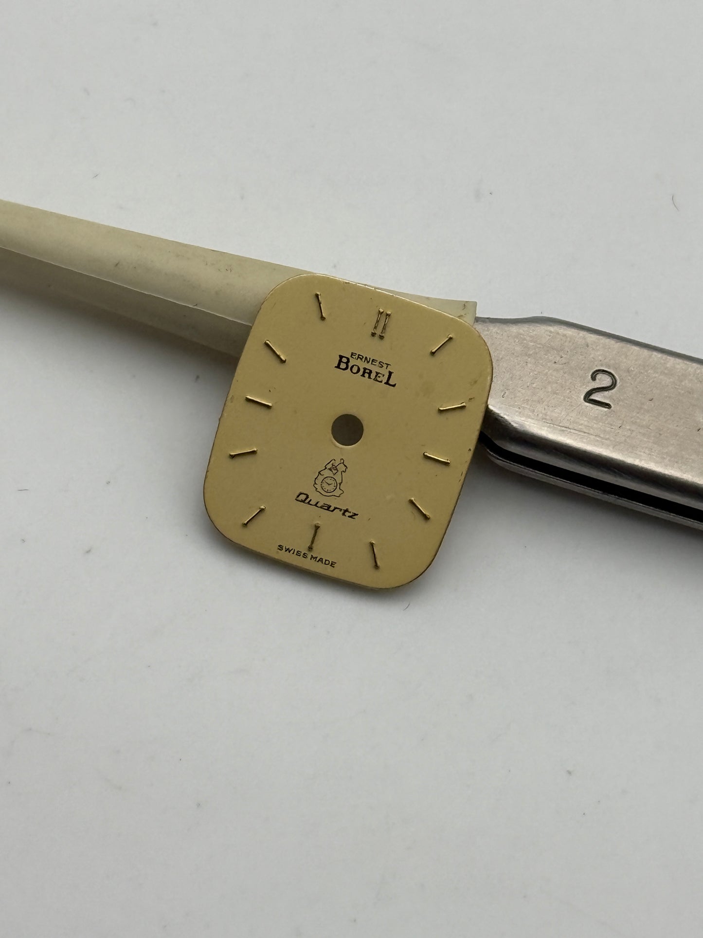 ernest borel quartz 13.8mm dial quadrante