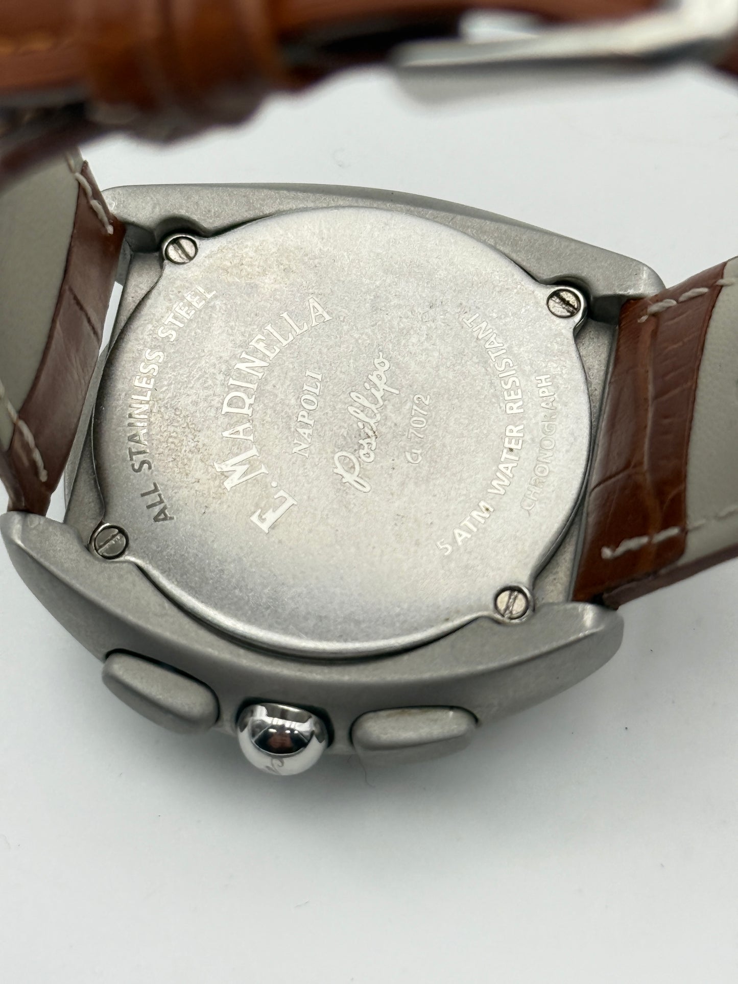 E.marinella Napoli Posillipo chrono a7072 43mm chronograph watch