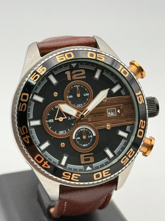 Fossil 10atm chrono ch2559 250809 50mm quartz