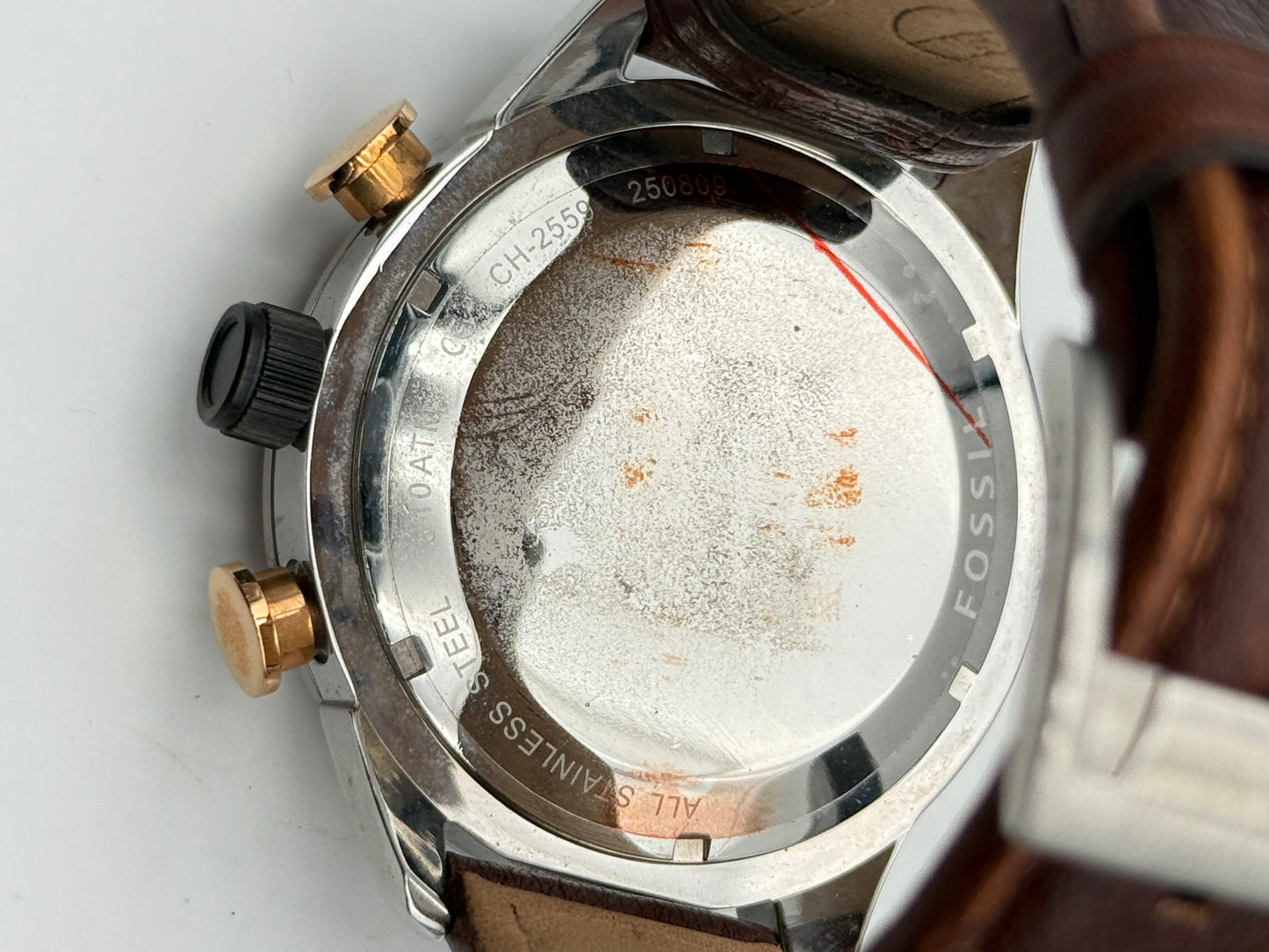 Fossil 10atm chrono ch2559 250809 50mm quartz