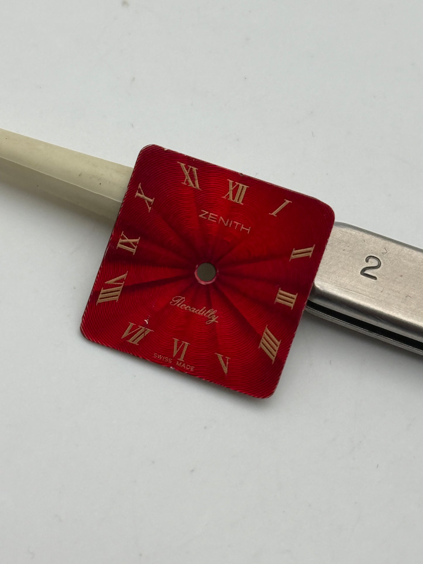 zenith piccadilly red 18.7mm dial quadrante