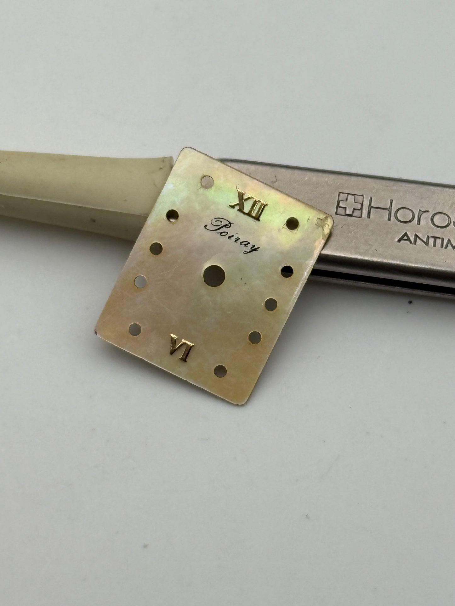 poiray madreperla 14mm dial quadrante