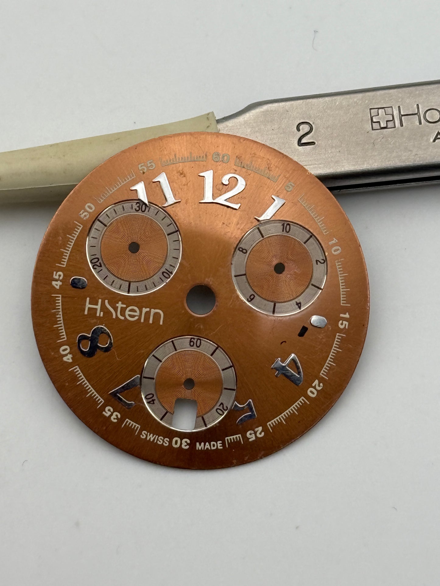 hstern chrono 30mm dial quadrante