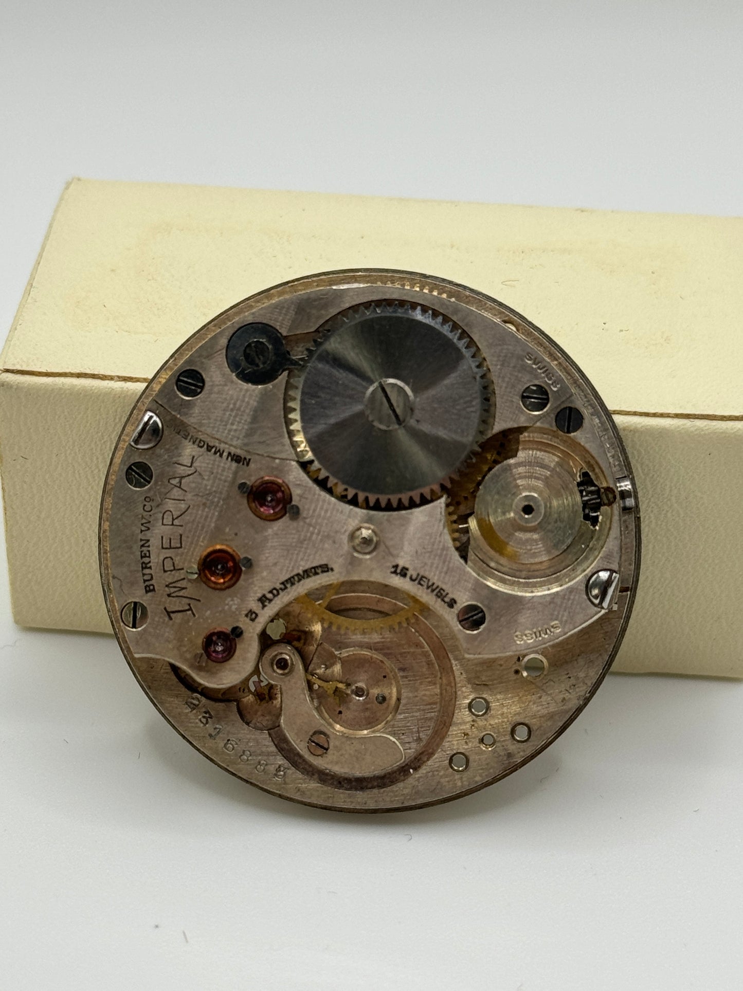 imperial watch buren pocket watch movement movimento 39.8mm