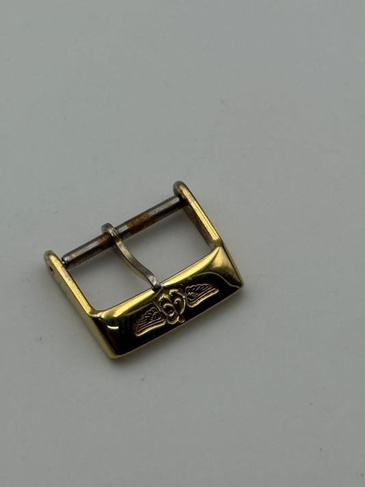 breitling dorata gold plated 16mm fibbia buckle
