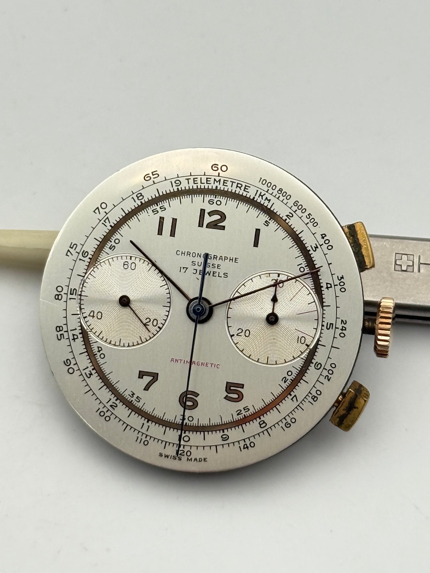 chronograph suisse landeron movement movimento