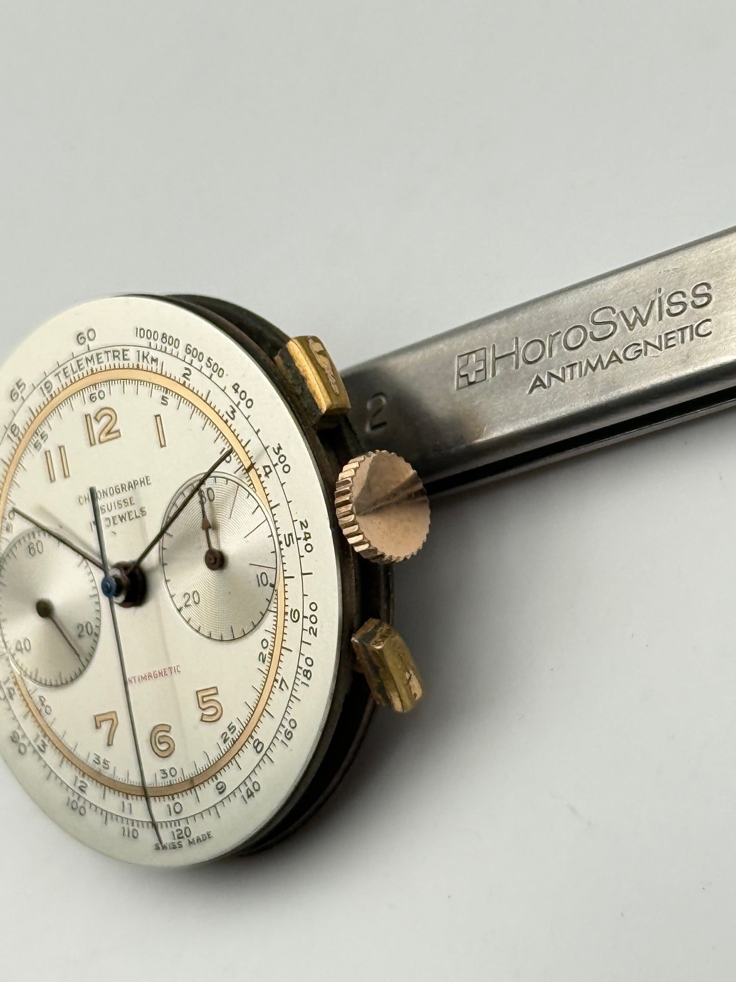 chronograph suisse landeron movement movimento