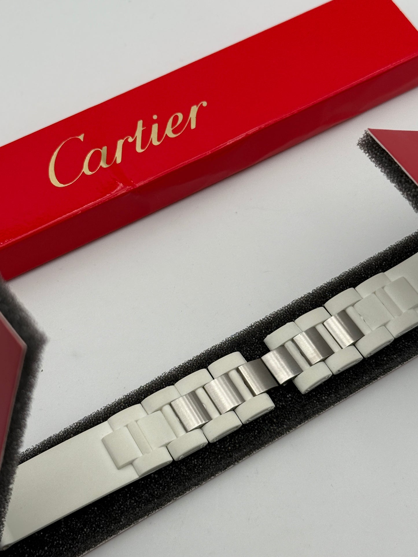 Cartier cinturino strap rubber chronoscaphe 21 9119 2332 mx0067rg ch00 strap elasto fkm wht for adj depl