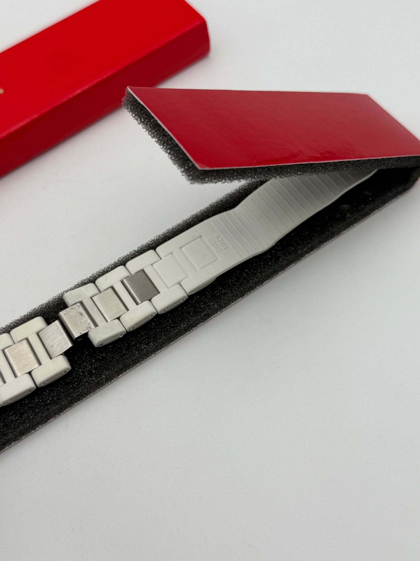 Cartier cinturino strap rubber chronoscaphe 21 9119 2332 mx0067rg ch00 strap elasto fkm wht for adj depl