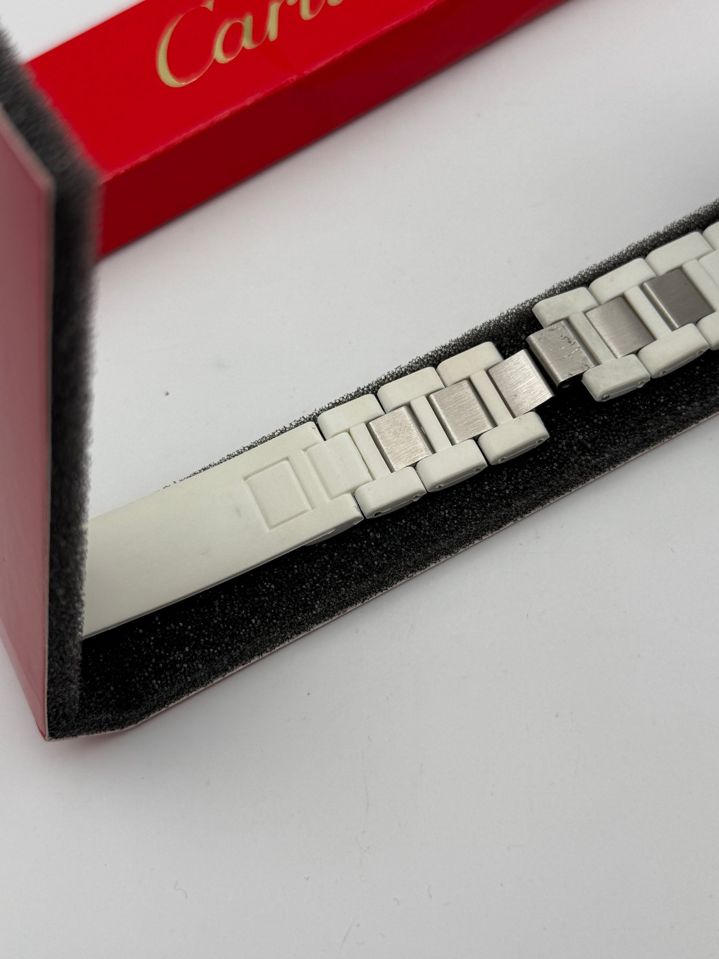 Cartier cinturino strap rubber chronoscaphe 21 9119 2332 mx0067rg ch00 strap elasto fkm wht for adj depl