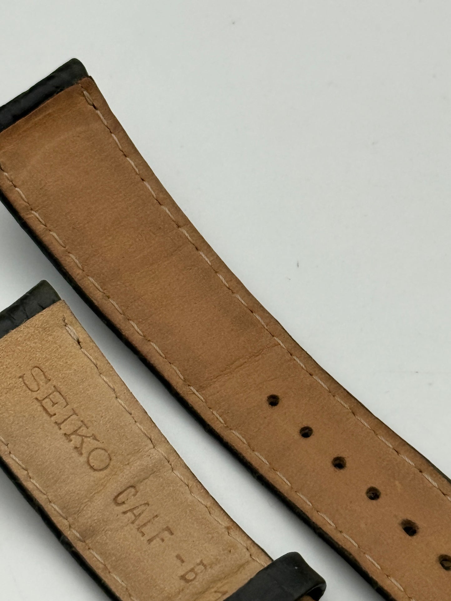 seiko 19mm calf-b 19 cinturino strap leather