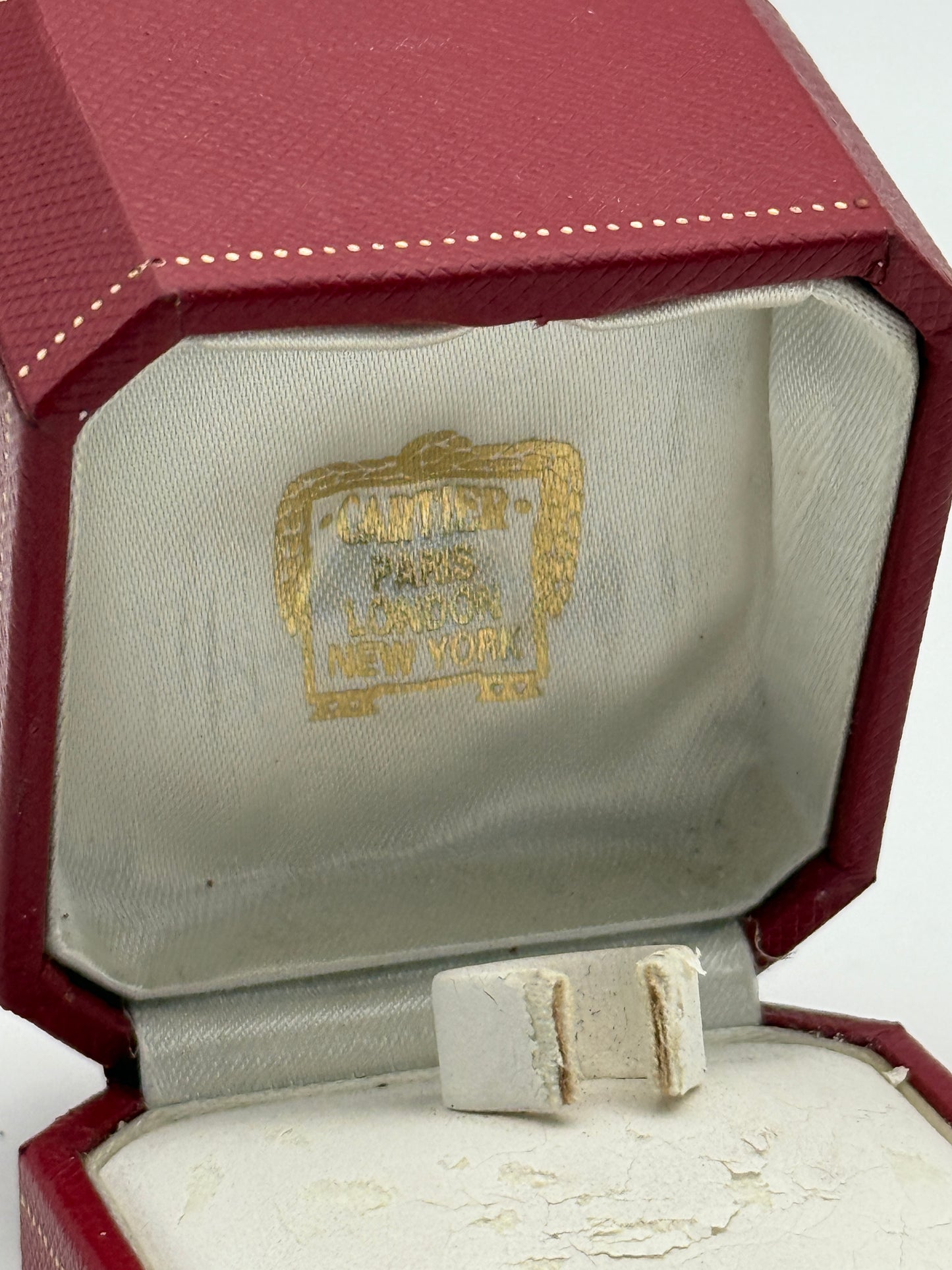 cartier ring box scatola anello vintage paris new york London c4210