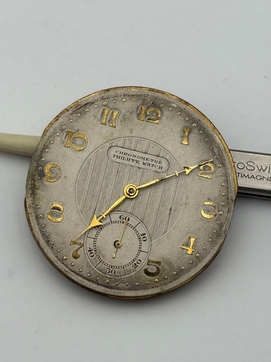 chronometre philippe watch pocket watch movement movimento 42mm