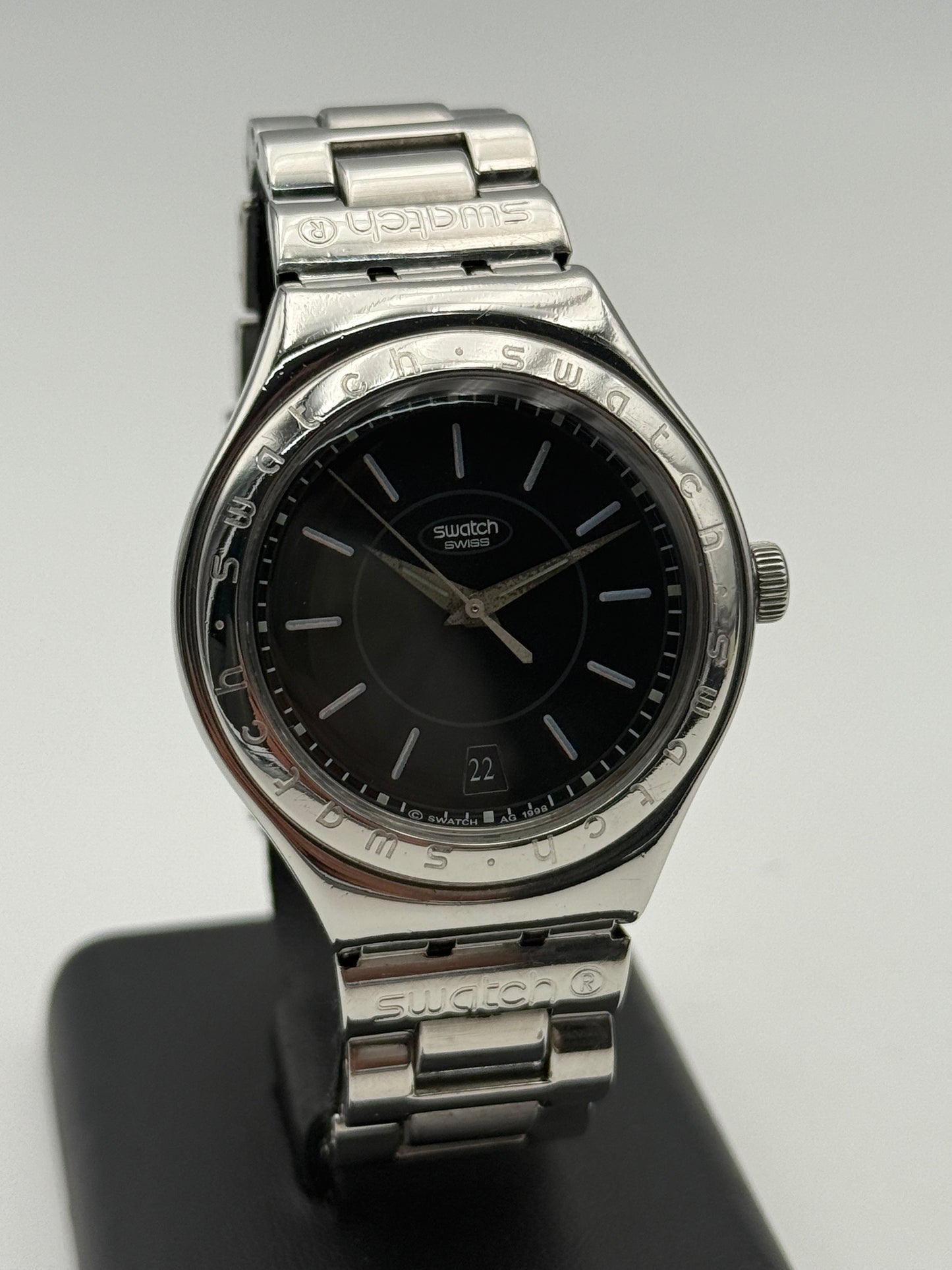 swatch vintage irony automatic steel acciaio 1998 916 38mm
