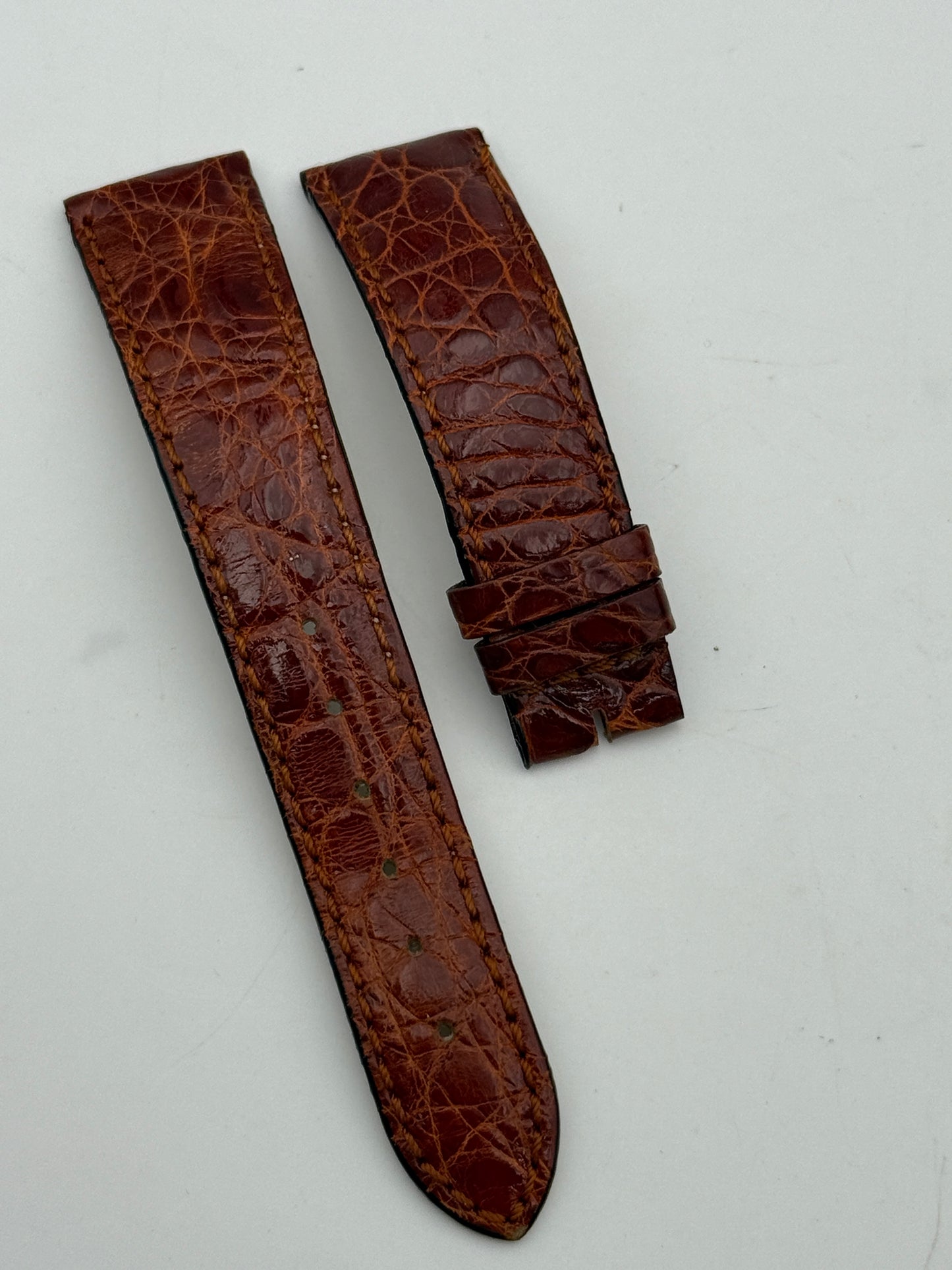 eberhard 19mm c806 cinturino strap pelle leather new nuovo