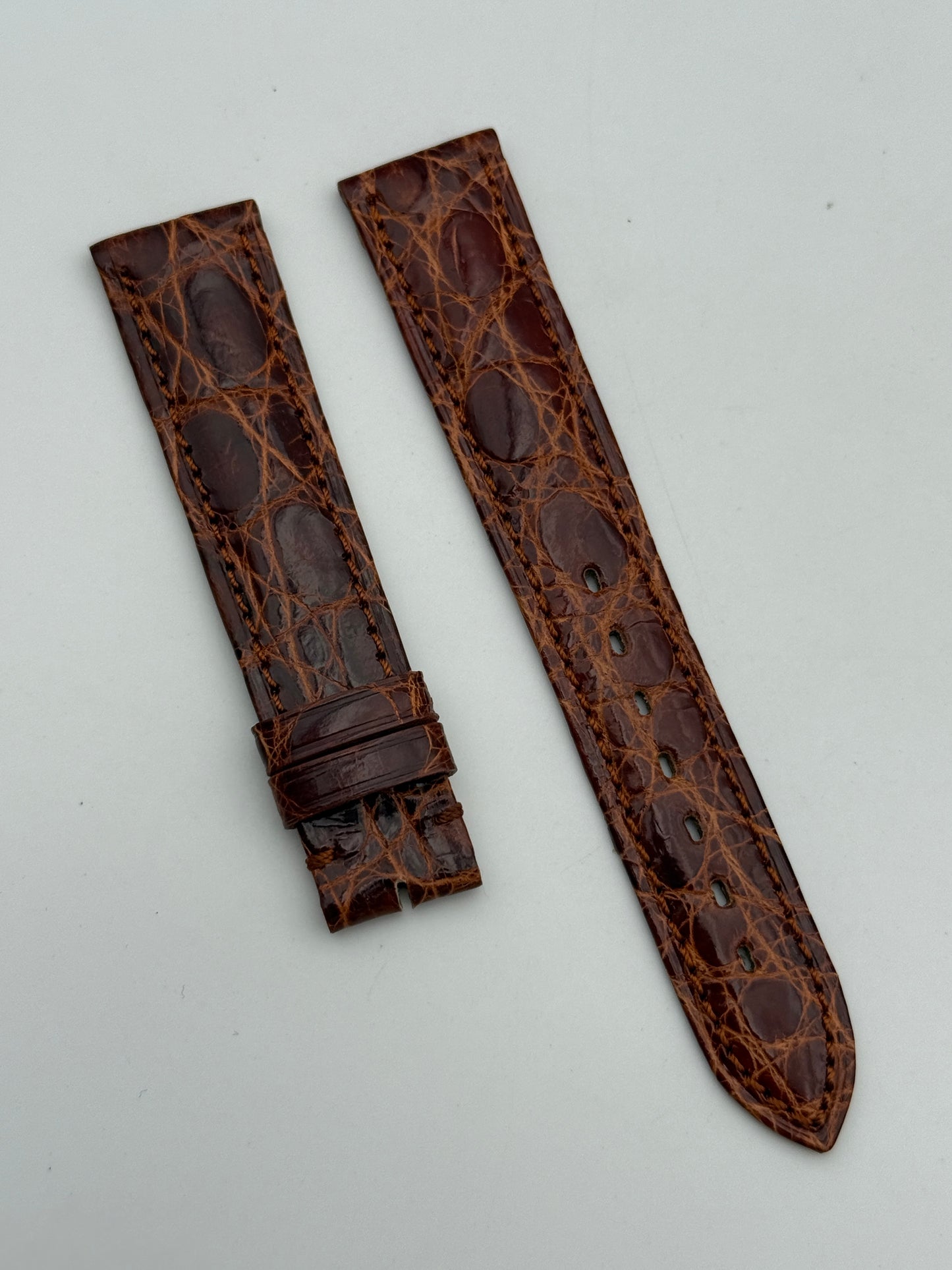 eberhard 19mm c005 cinturino strap pelle leather new nuovo