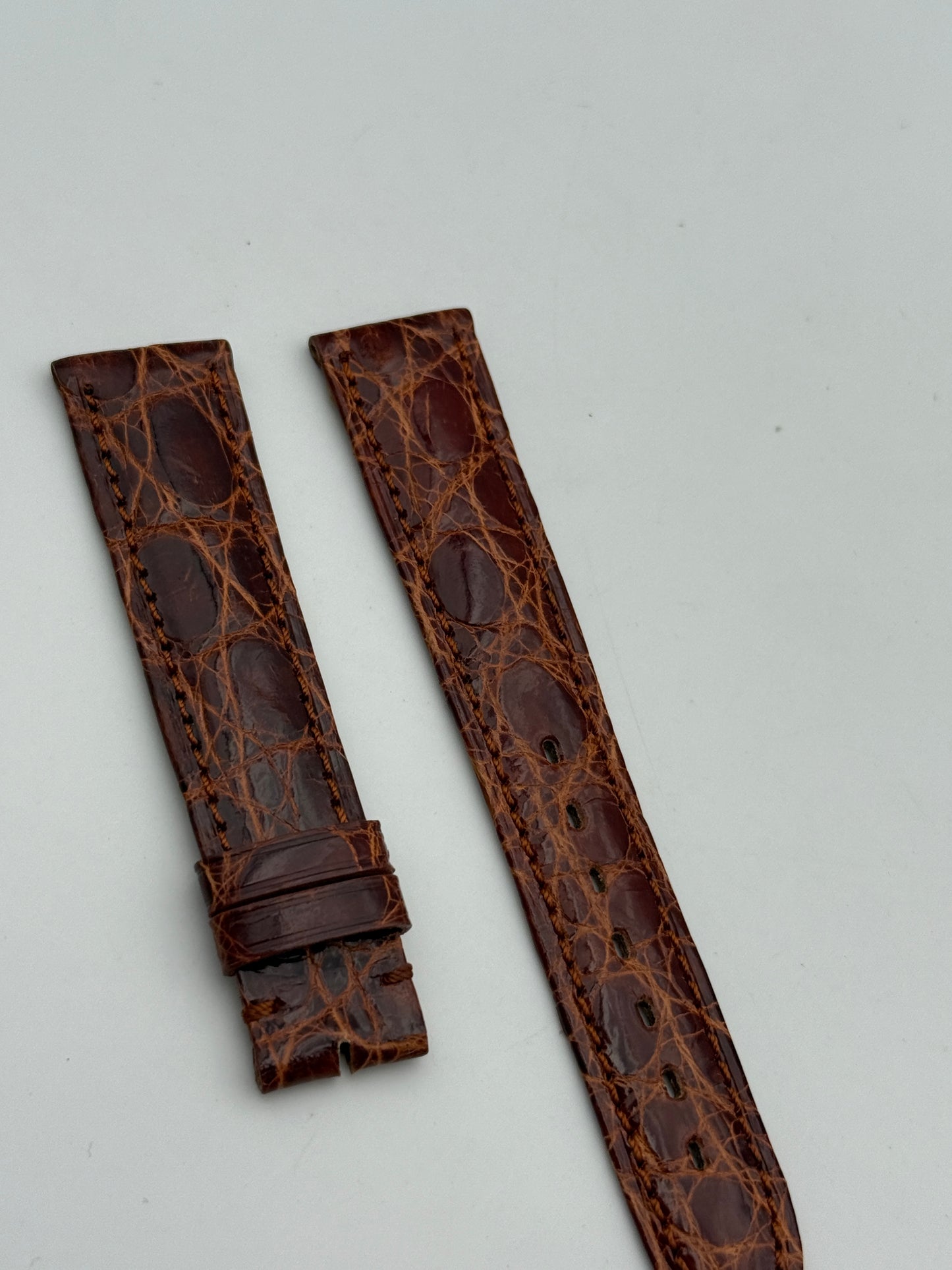eberhard 19mm c005 cinturino strap pelle leather new nuovo
