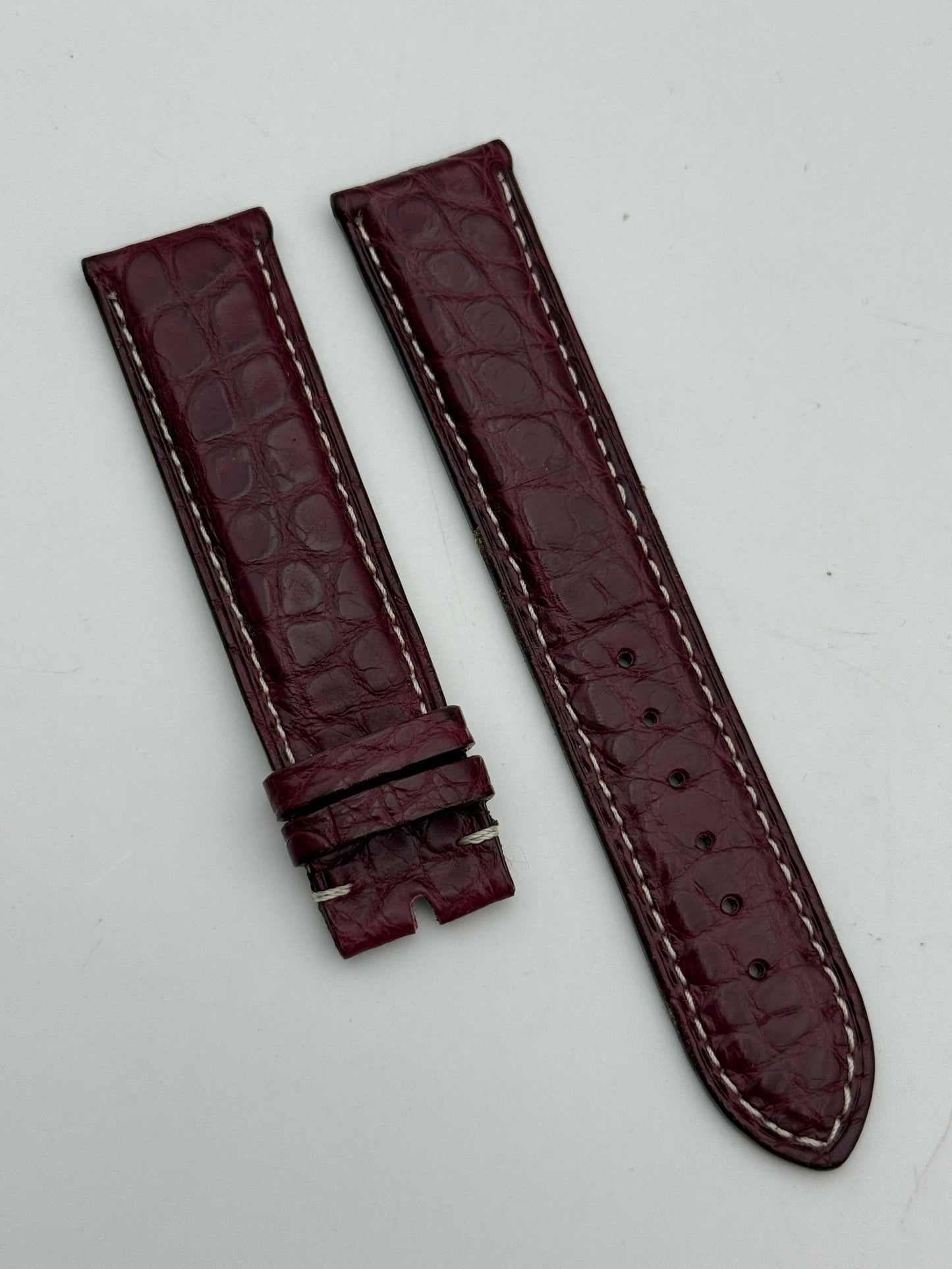 eberhard 20mm chrono 4 cinturino strap new nuovo pelle leather