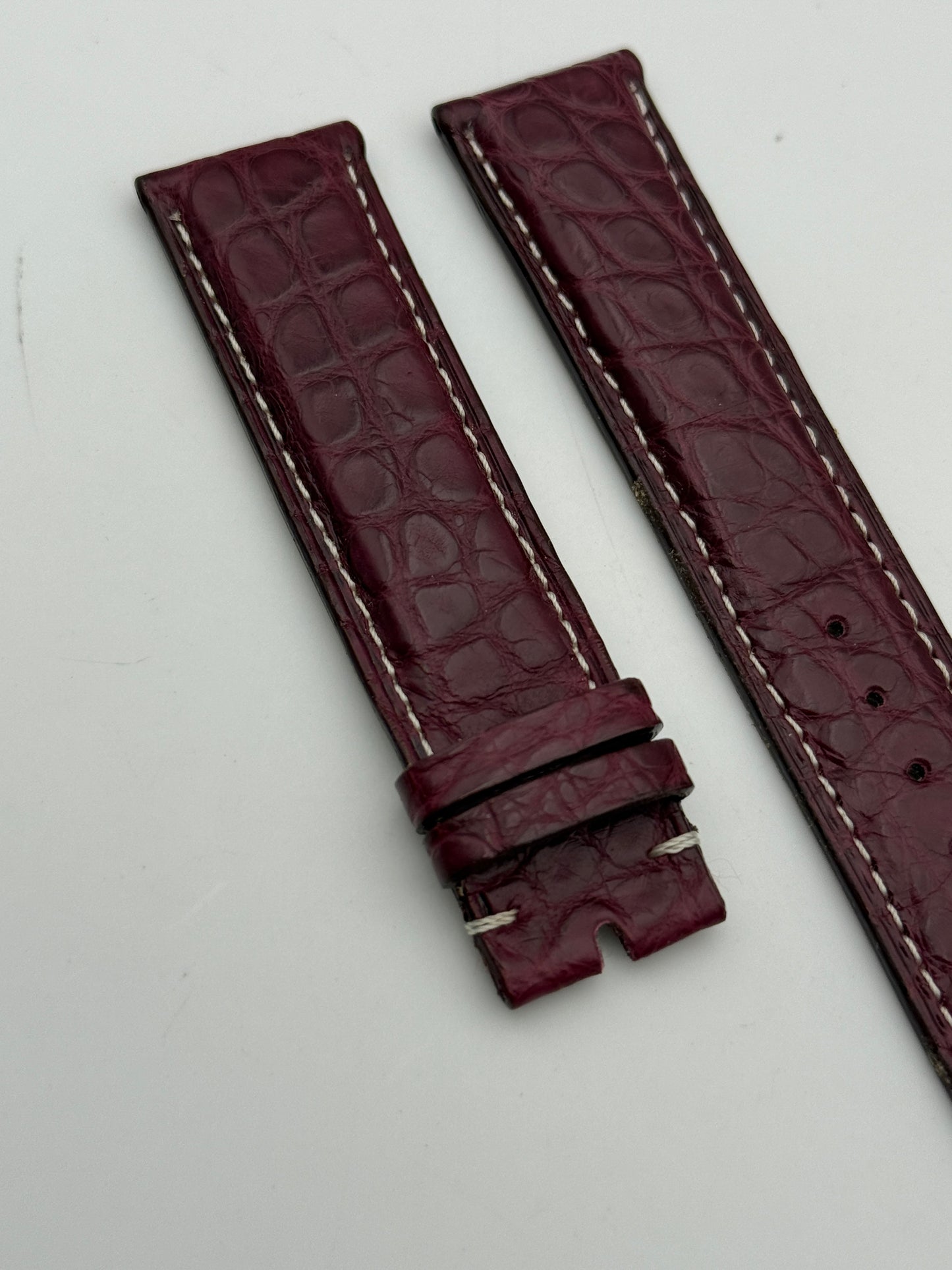 eberhard 20mm chrono 4 cinturino strap new nuovo pelle leather