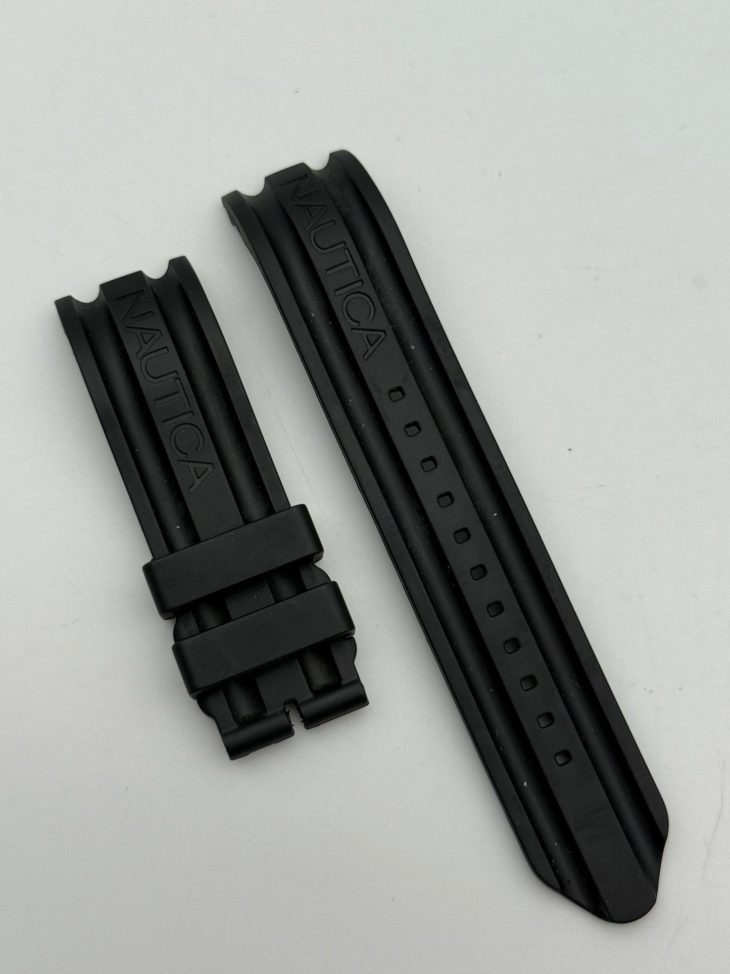 nautica 20041 gomma 22mm rubber cinturino strap  new nuovo
