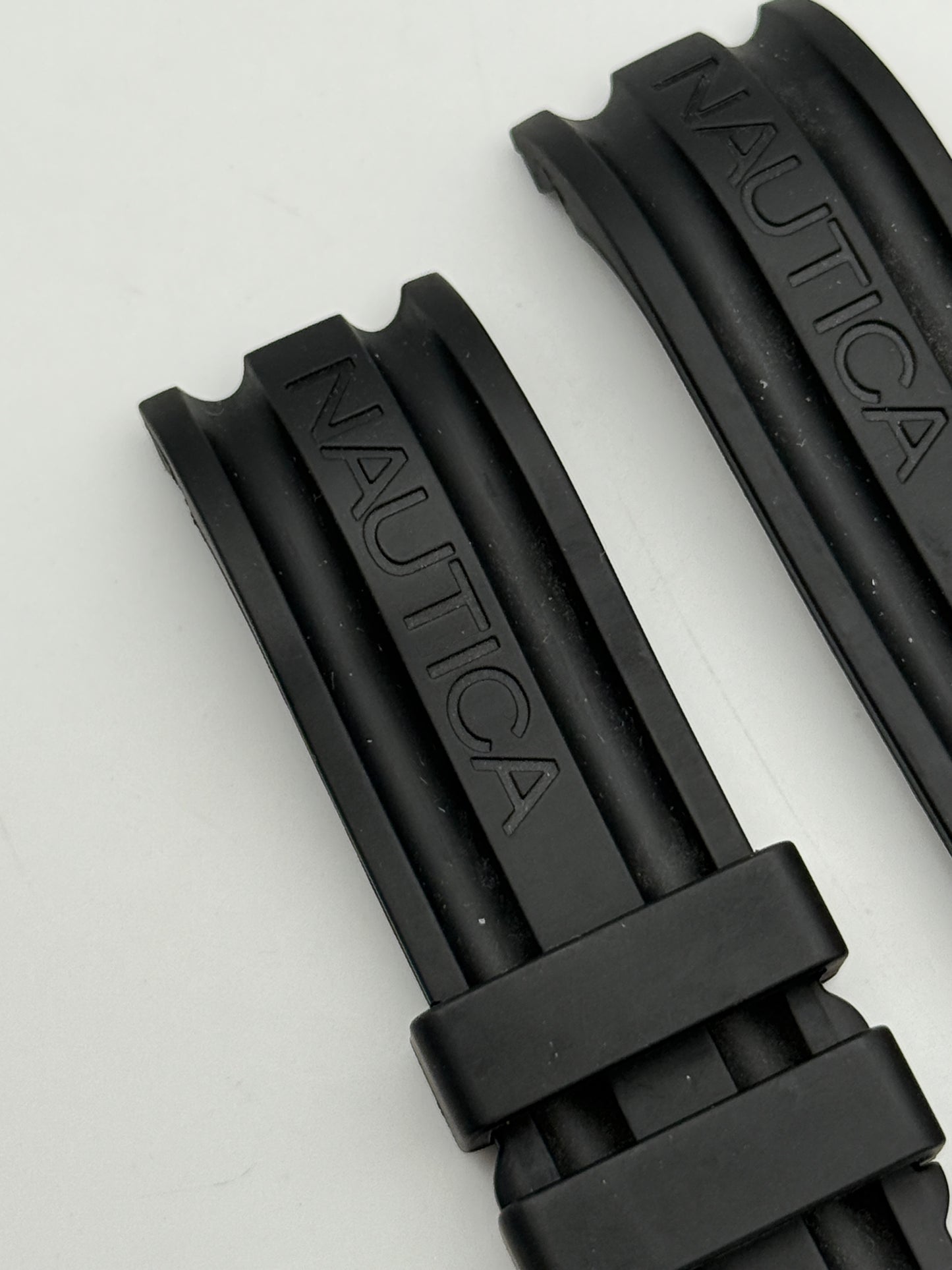 nautica 20041 gomma 22mm rubber cinturino strap  new nuovo