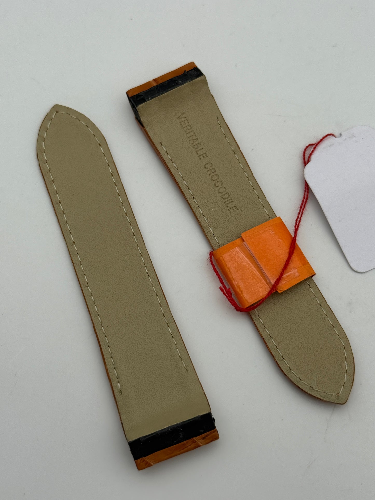 cartier santos 24-21mm cinturino strap pelle leather new nuovo