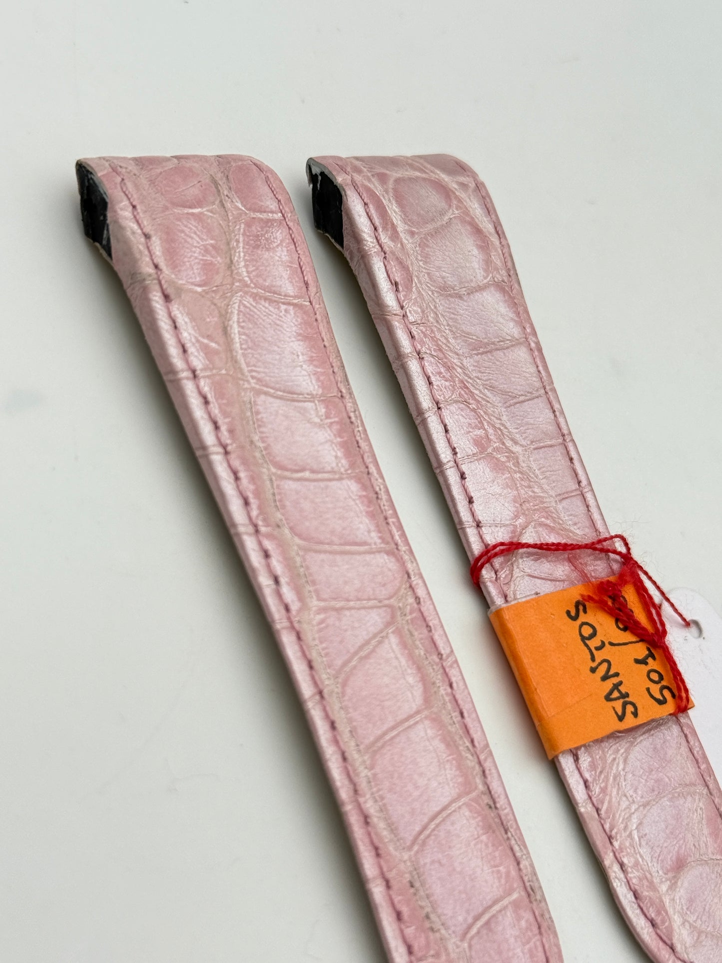 cartier santos 24-21mm cinturino strap pelle leather new nuovo