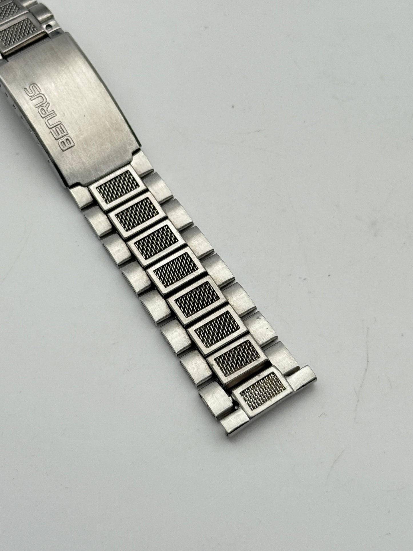 benrus 19mm baldwin pat.no.3.217.374 bracciale bracelet steel cinturino strap