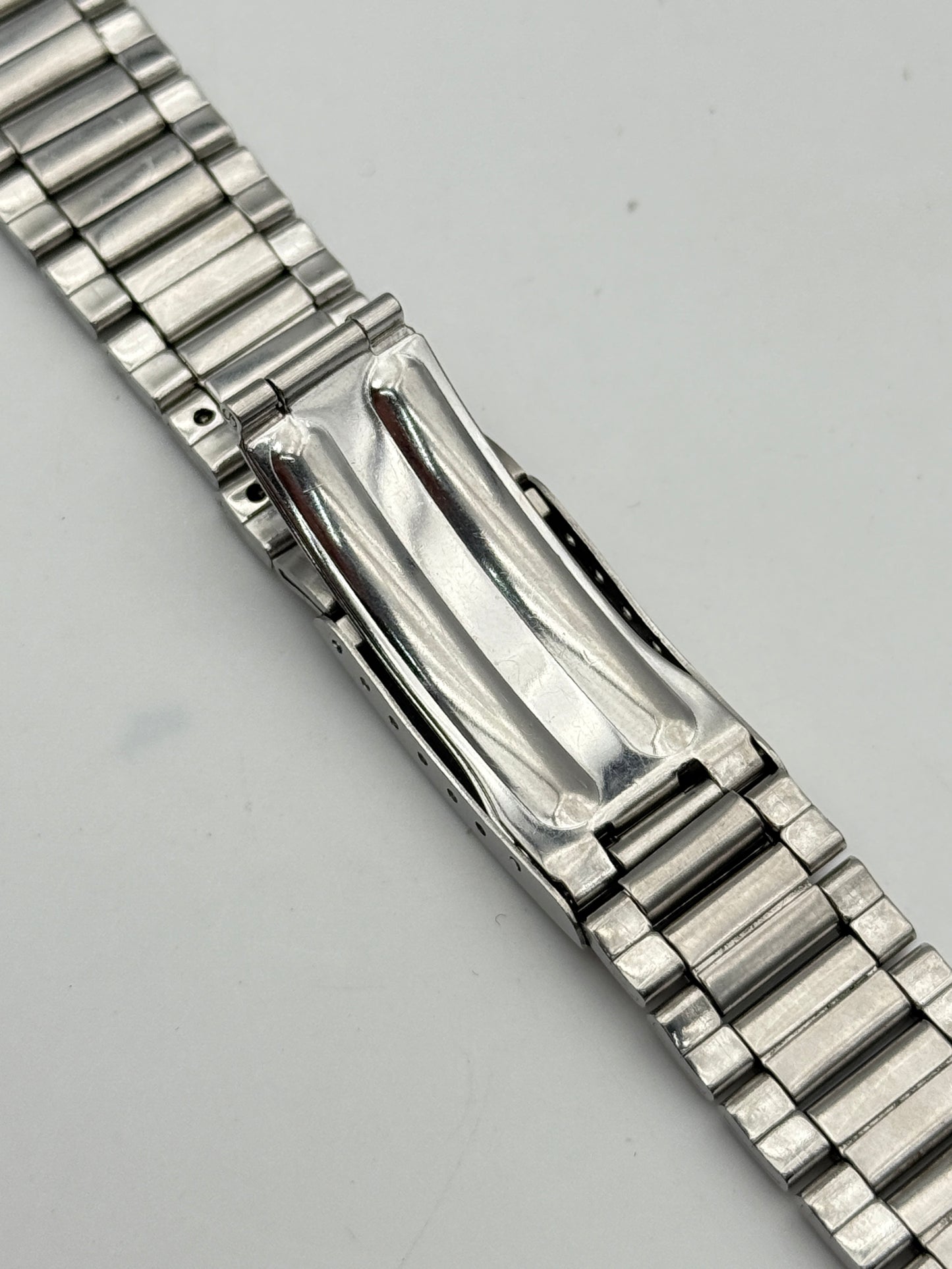 benrus 19mm baldwin pat.no.3.217.374 bracciale bracelet steel cinturino strap