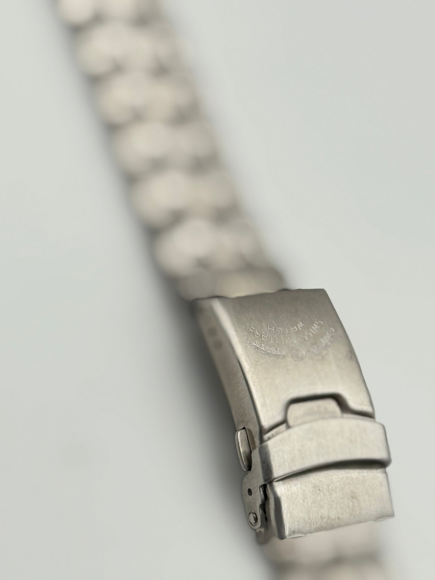 swiss military watch nos 20mm cinturino strap bracciale bracelet steel nos