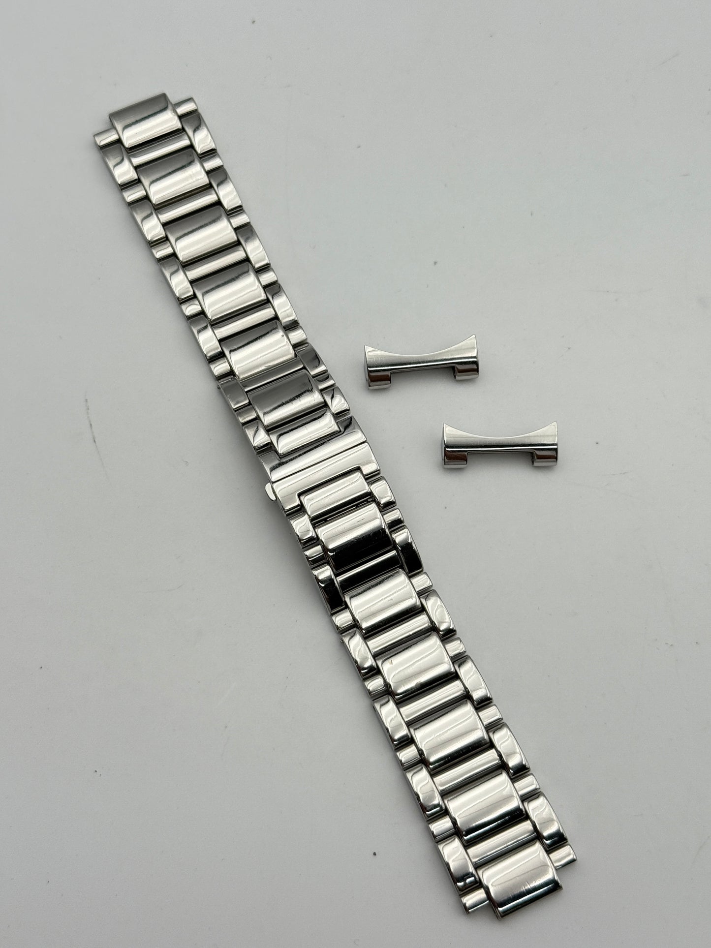 louis erard chronograph bracciale bracelet cimturino strap steel 21mm