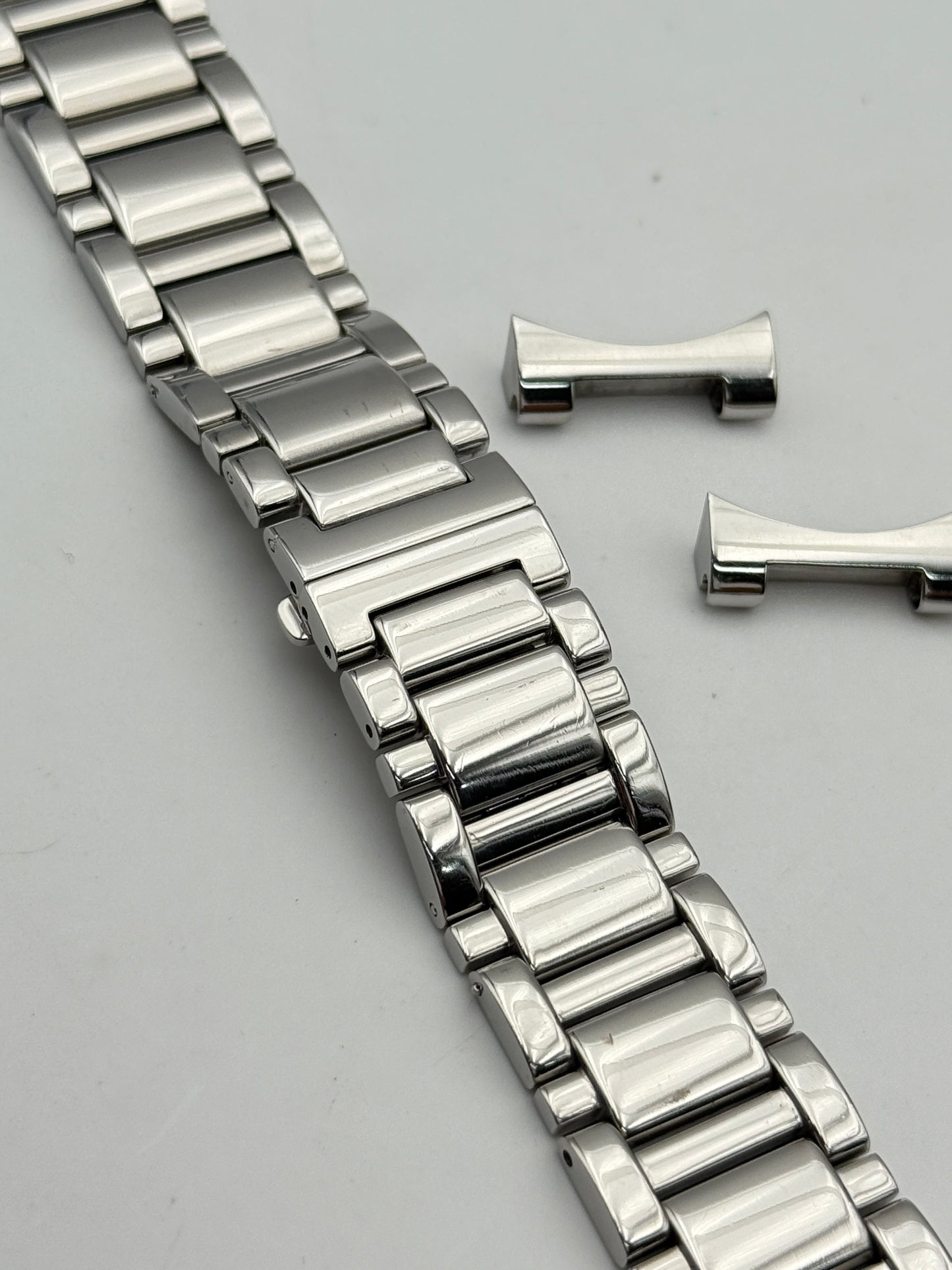 louis erard chronograph bracciale bracelet cimturino strap steel 21mm