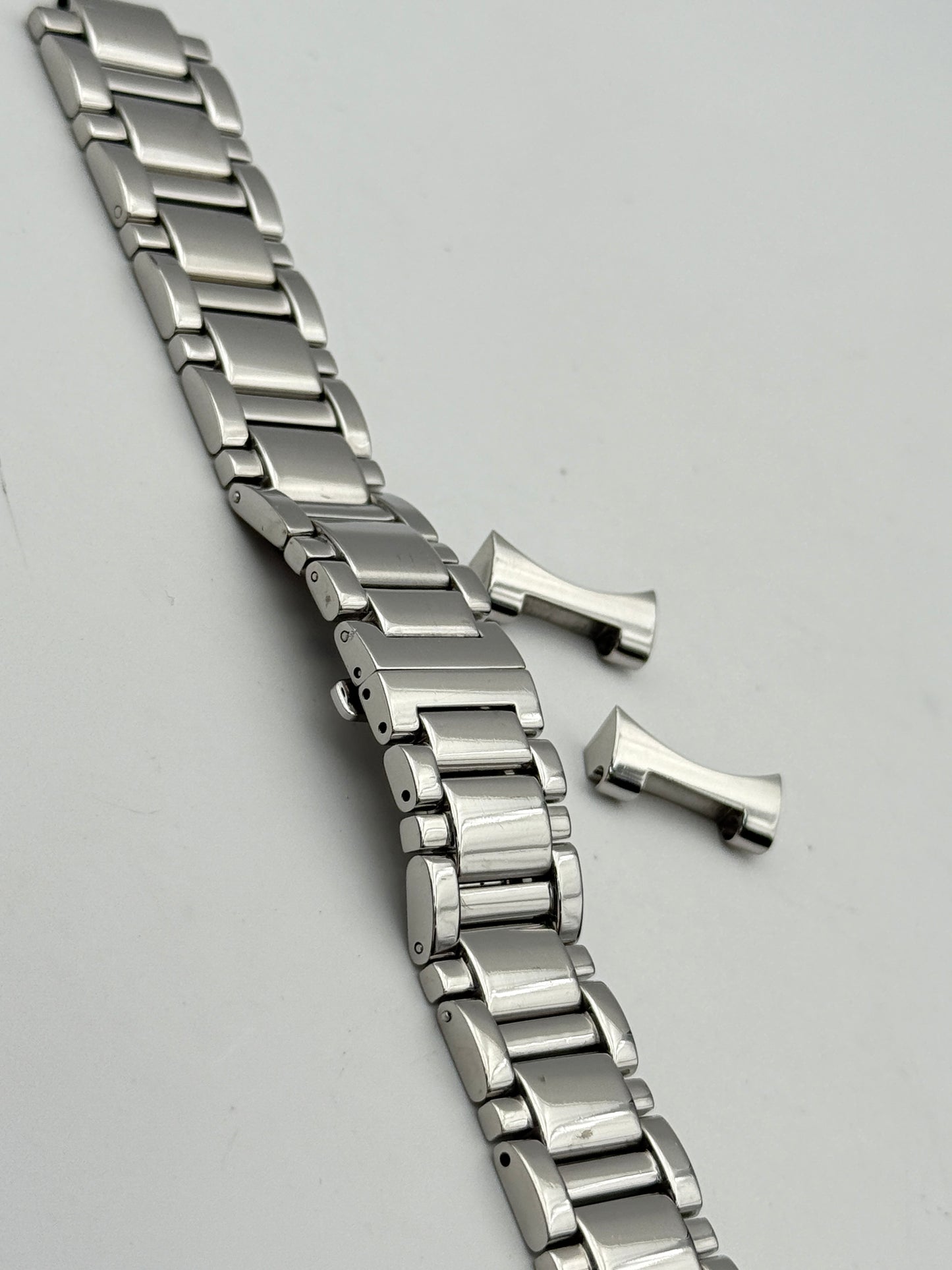 louis erard chronograph bracciale bracelet cimturino strap steel 21mm