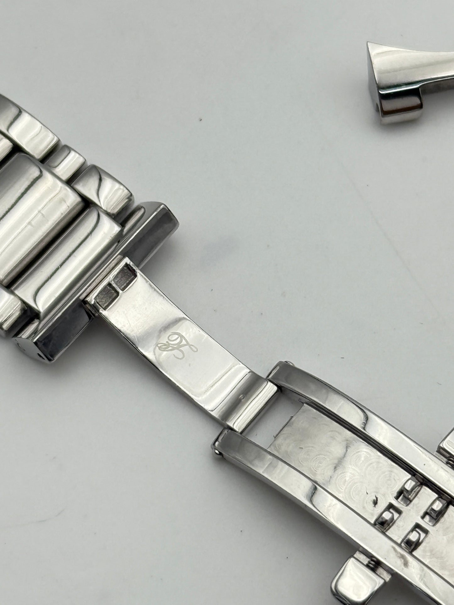 louis erard chronograph bracciale bracelet cimturino strap steel 21mm