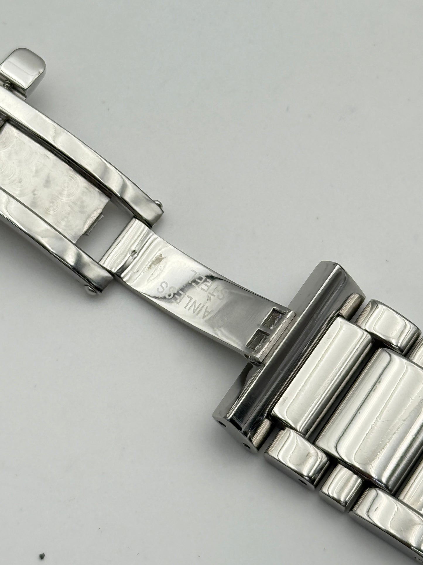 louis erard chronograph bracciale bracelet cimturino strap steel 21mm