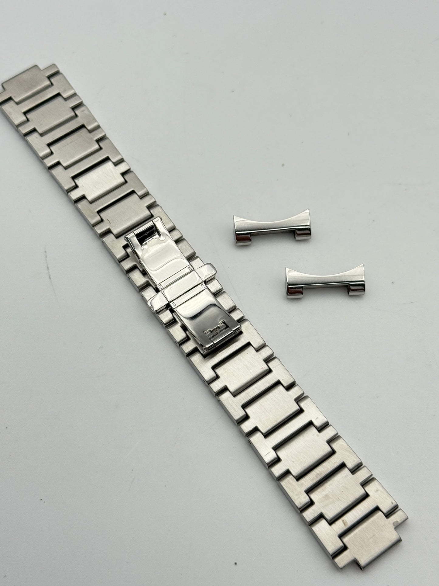 louis erard chronograph bracciale bracelet cimturino strap steel 21mm