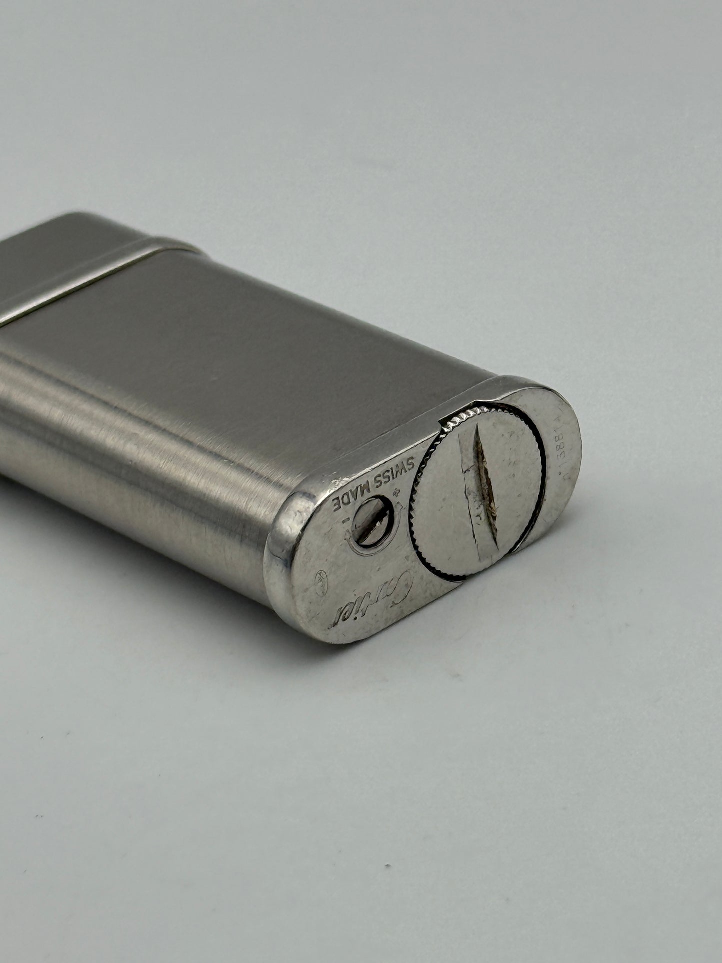 cartier lighter accendino steel