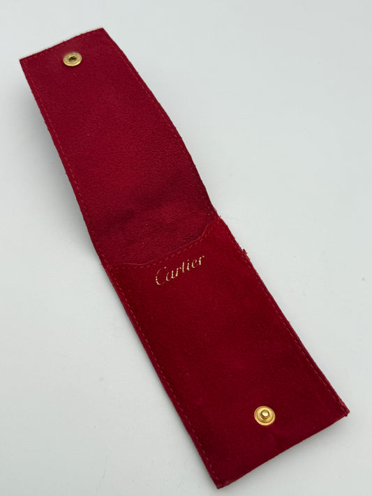 cartier pouch porta accendino velluto lighter